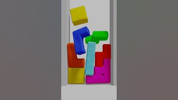 SOFTBODY TETRIS - Blender (Eevee)
