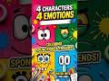 4 Characters, 4 Emotions: SpongeBob Edition! 🎨✨#shorts #art #drawing #viral