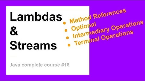 Lambdas & Streams | Complete Java Course for Beginners #16