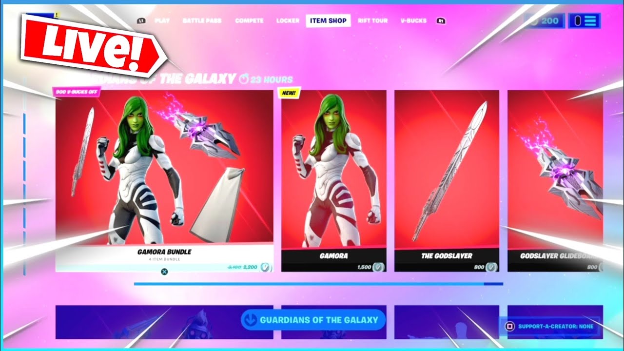 *NEW Fortnite Item Shop GAMORA BUNDLE [ August 14, 2021 ]