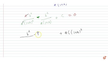 If r is the ratio of the roots of the equation `ax^2 + bx + c = 0`, then r is the root of the e...