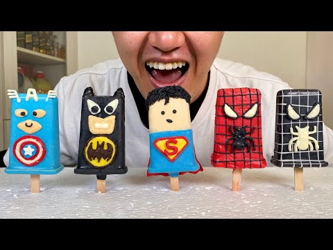 如何製作英雄冰棒冰淇淋!How to Make Hero Popsicle Ice Cream!
