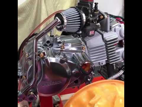 Video cục máy takegawa DOHC 190cc mà gắn vào sườn CL 50 chắc... - youtube