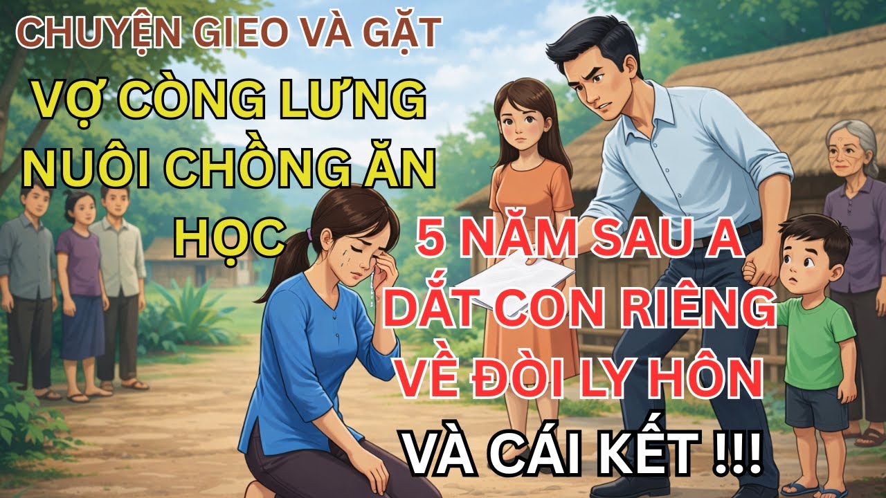 Câu Chuyện Nhân Quả   Vợ Còng Lưng Nuôi Chồng Ăn Học, 5 Năm Sau Anh Dắt Con Riêng Về Đòi Ly Hôn