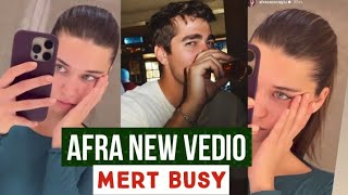 Afra Saraçoğlu New Vedio !Mert Ramazan Demir Busy
