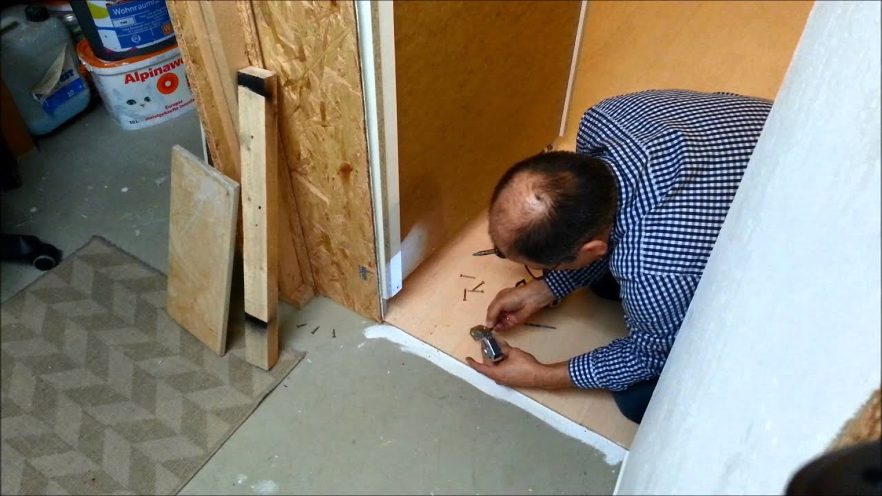 Geheimtür ( versteckte tür ) mit einem ikea regal bauen. youtube Schrank in nische bauen