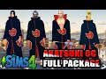 Sims 4 - AKATSUKI CAS (CC link is on the description)