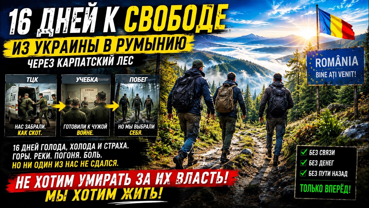 16 ДНЕЙ В ЛЕСУ, но выбрались! Побег из Украины в Румыни… — Transcript