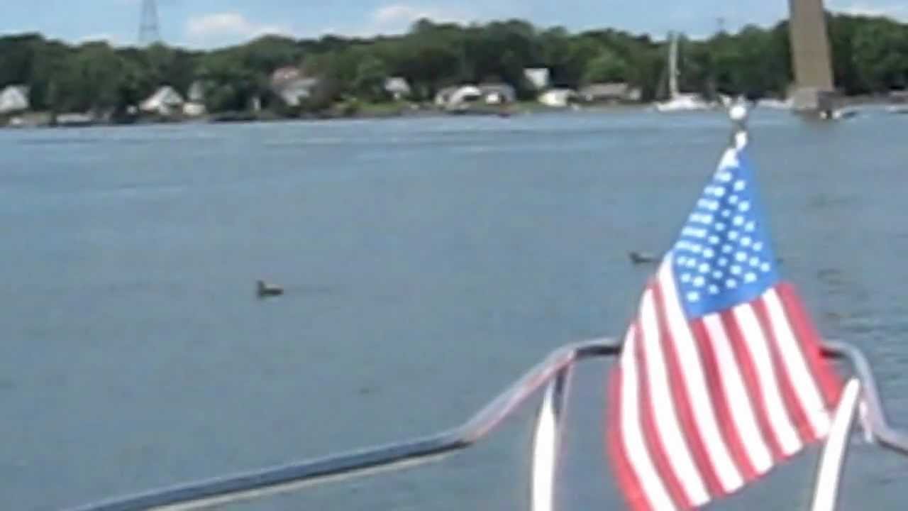 The Piscataqua River Portsmouth NH and Eliot Maine. August 2012