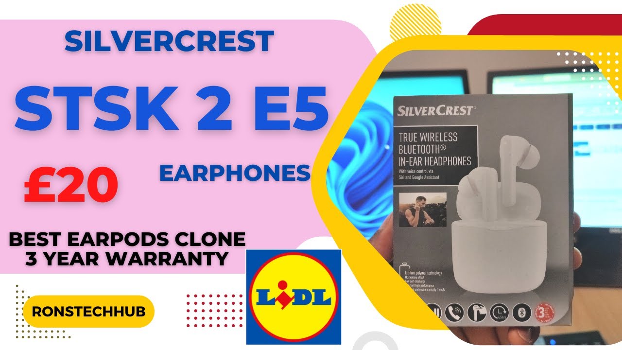 BEST Airpods Clone - SilverCrest 3 YouTube - 2 E5 STSK - Yr Warranty