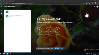 Sharing a myViewBoard screen in a Google Hangouts meeting screenshot 4