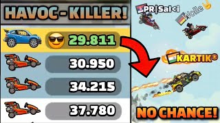 DESTROYING HAVOC KIDS WITH RALLY CAR!! 😎🚀 IN COMMUNITY SHOWCASE - Hill Climb Racing 2