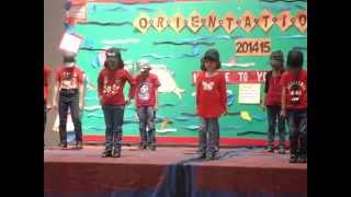 Cute Little Kids Dancing at Orientation Day in School