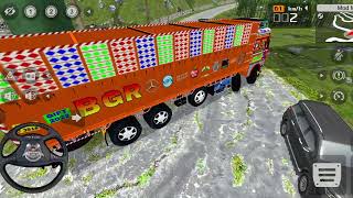 Indian cargo truck 14×14 wheels  DANGEROUS OFF-ROAD  | BUS SIMULATOR INDONESIA  screenshot 5