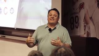 Arkansas Razorbacks: Sam Pittman introducing new TEs Coach, Dowell Loggains, to the Team