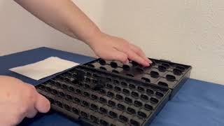 AideTek BOXALL96AS ESD Safe Organizer - 96 Compartment Anti-static SMD Component Storage