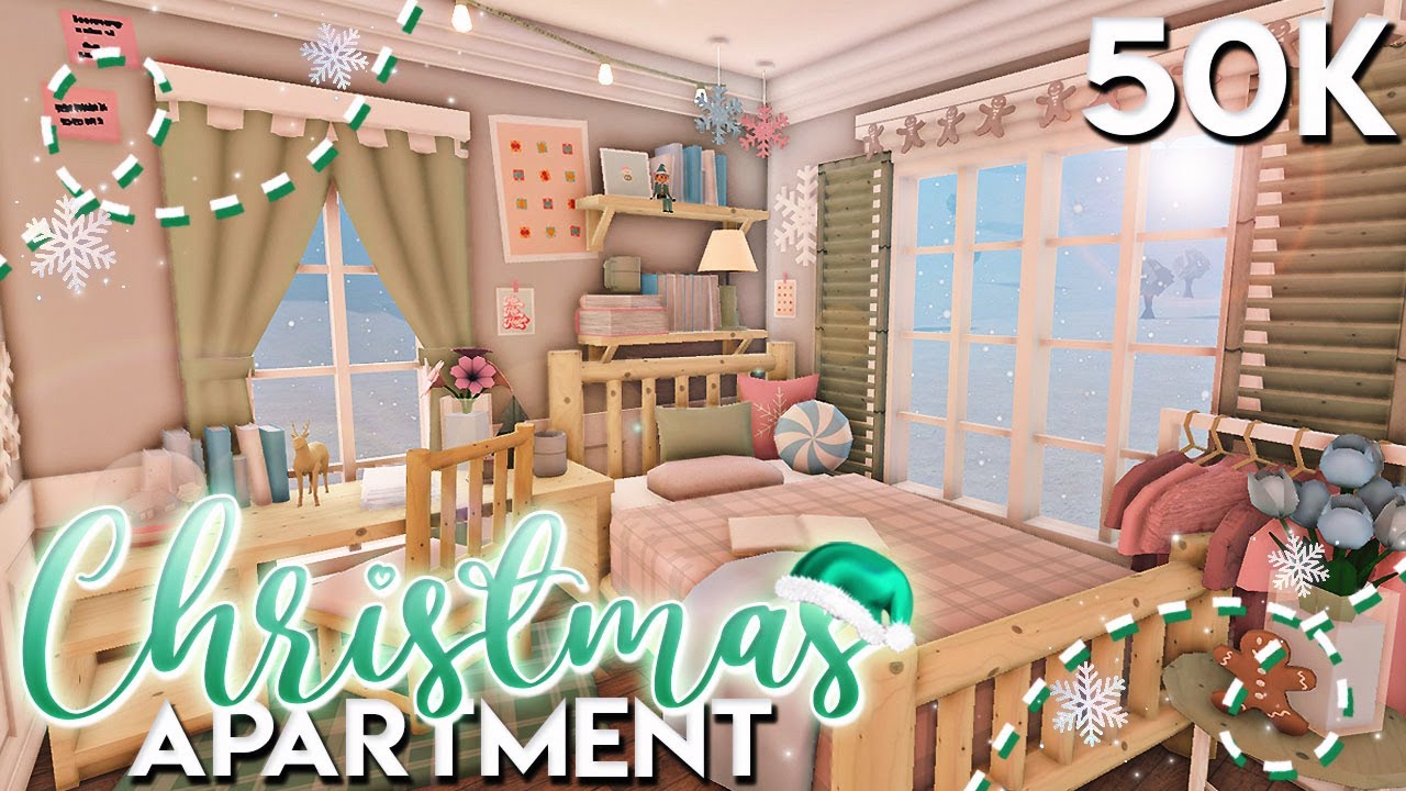 Bloxburg |ೃ⁀ Affordable Christmas Apartment! * ˚ || House Build ...