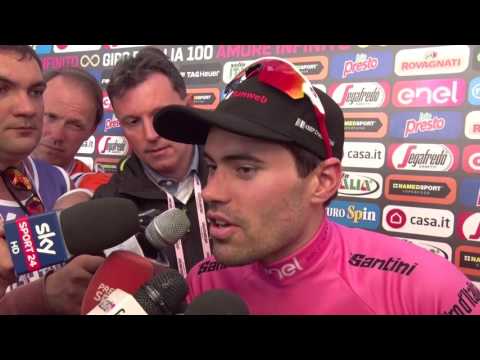 Video: Tom Dumoulin nusivylė Quintana ir Nibali po Giro d'Italia 18 etapo