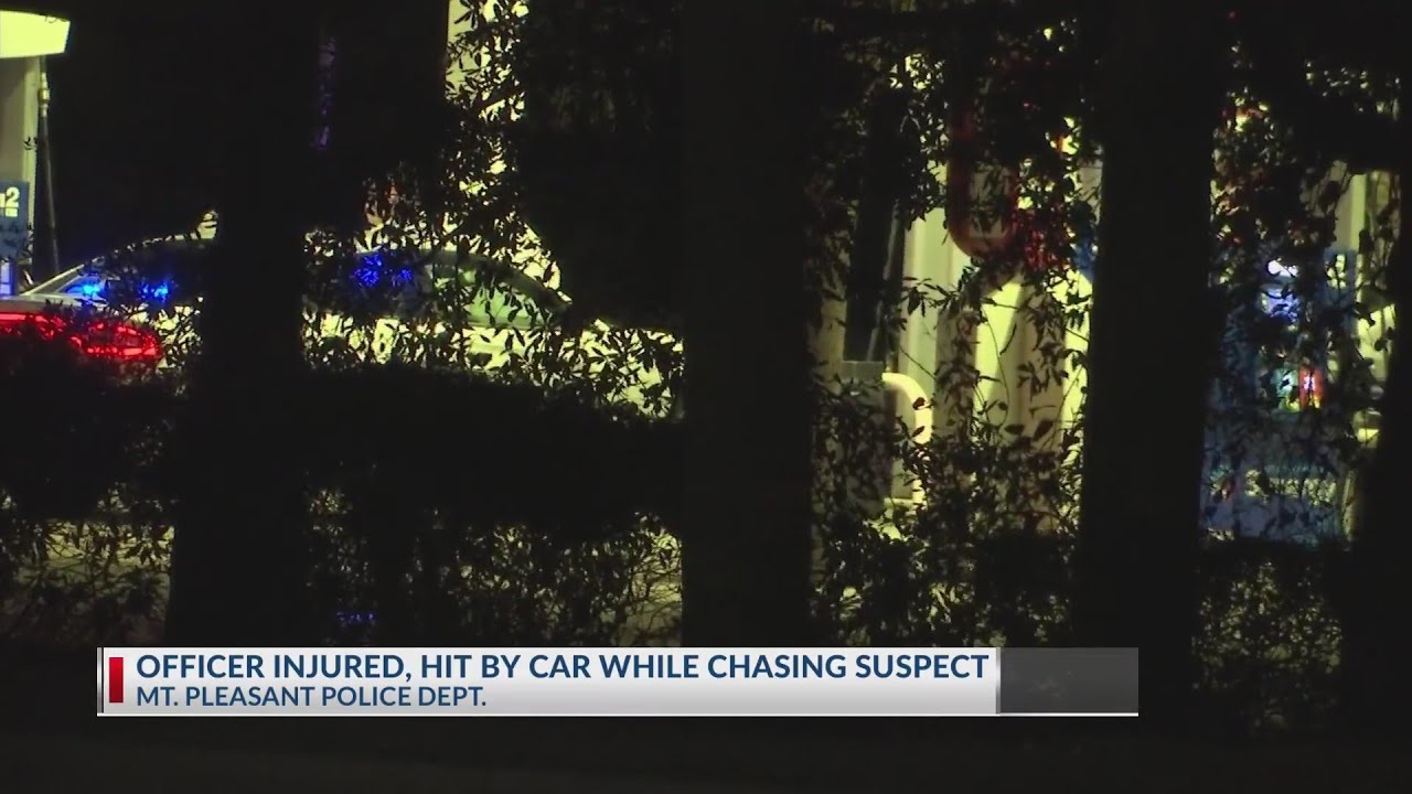 MPPD: officer injured, hit by car while chasing suspect - YouTube