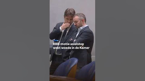 BBB-motie asielstop wekt woede in de Kamer
