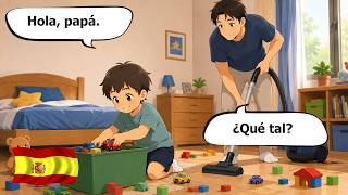 Warm Spanish Conversations 🇪🇸 | Family & Everyday Life (A1–A2)