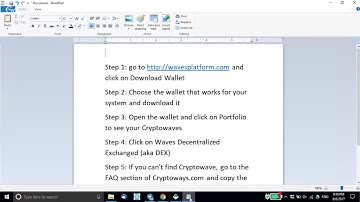 How to use the Waves wallet in storing and trading Cryptowaves