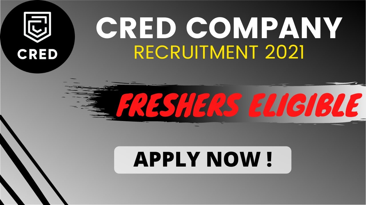 CRED job vacancy 2021 | private company recruitment 2021 | latest job notification 2021