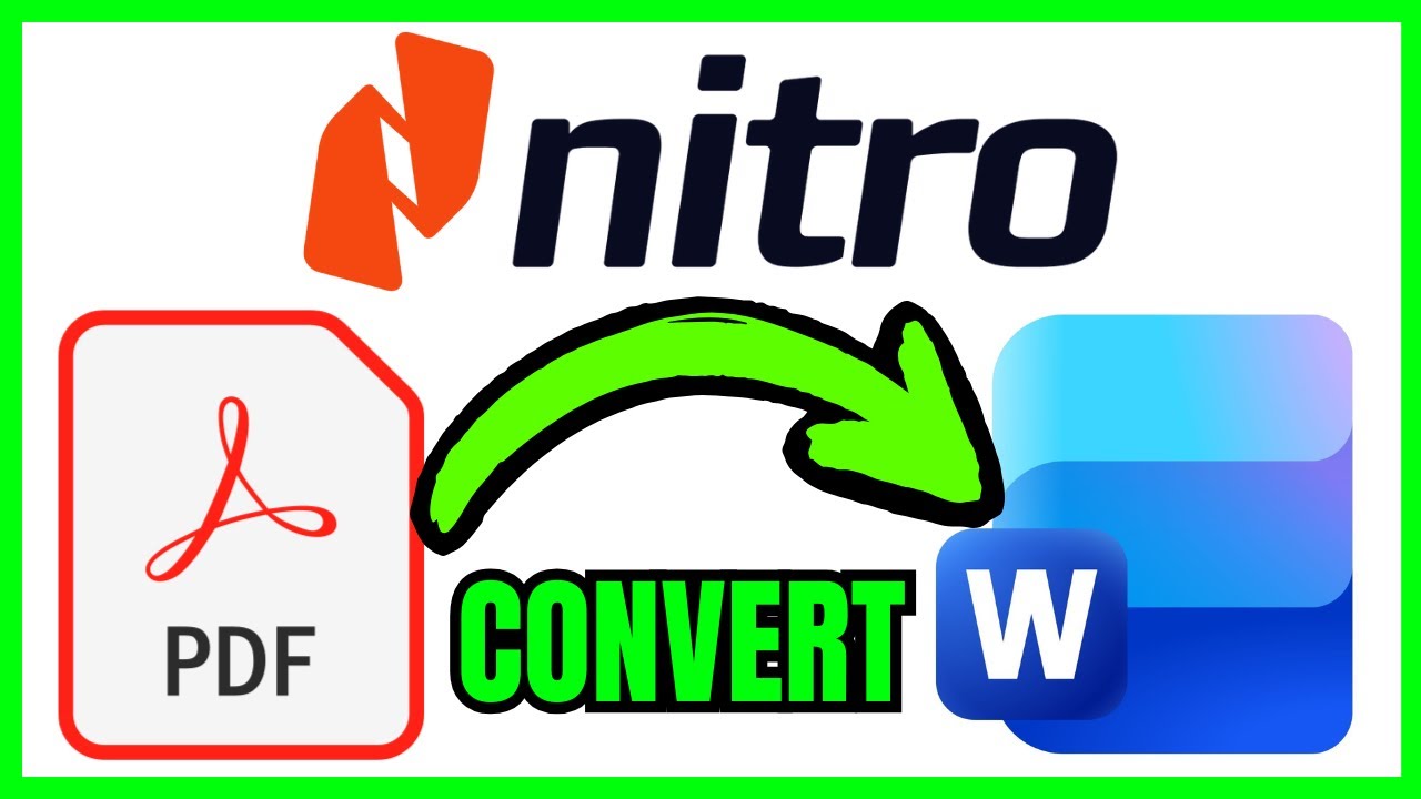 How To CONVERT PDF To Word In Nitro (QUICK & EASY) 2026