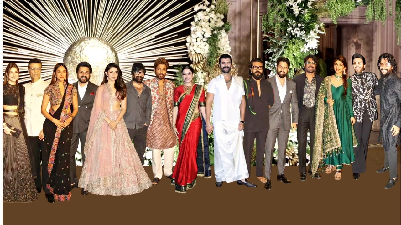 Rashmika Mandanna & Vijay Deverakonda Wedding Reception Video - Allu Arjun, Ram Charan, Ravi Teja