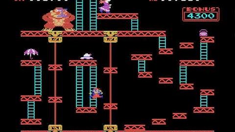 Donkey Kong Arcade (ColecoVision) - stage 3 with springs