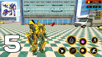 Multi Robot Transform: Truck Robot War - Bumblebee Level 19-20 Part 5 (Android GamePlay Walkthrough)