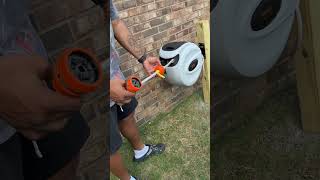 The VEVOR Outdoor Store retractable hose is the perfect solution to keeping your hose organized and