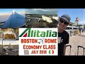 TRIP REPORT | ALITALIA | ECONOMY CLASS | a330 | Boston-Rome | Jul 2018