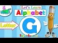 اناشيد الروضة - تعليم الاطفال - الحروف الانجليزية - بدون موسيقى - ABC for kids - Letter (G)