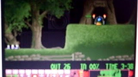 Lemmings on the Acorn Archimedes- A Beast of a Level