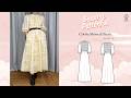 Carrie Shirred Dress Sewing Video // Digital PDF Sewing Pattern Size UK 2-40 // Luyion