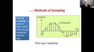 20ELEC09I Lecturer 5:Sampling, quantization and encoding part 2
