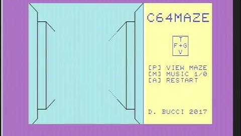 C64 maze, a small game written in C for the Commodore 64