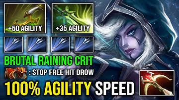 100% FULL AGILITY SPEED Unlimited Crit 2 Sec Delete Anyone Hit Like a Truck Drow Ranger Dota 2