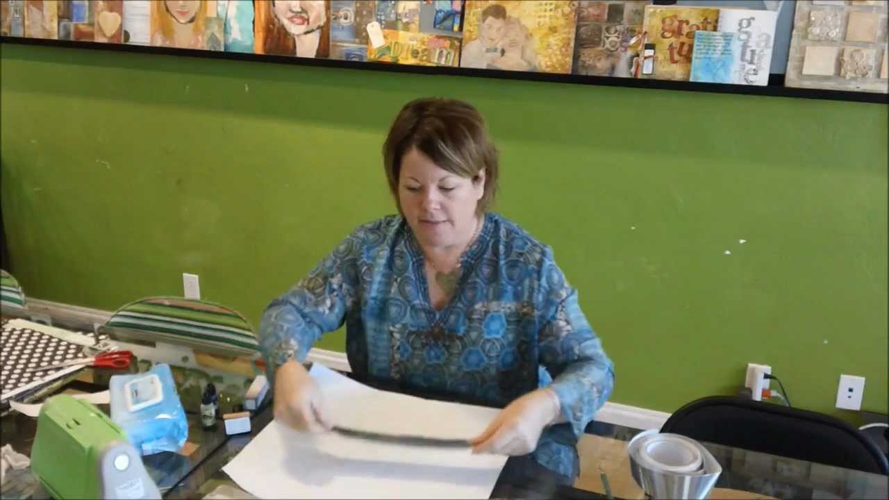 #2 Metal Embossing with Alcohol Inks - YouTube