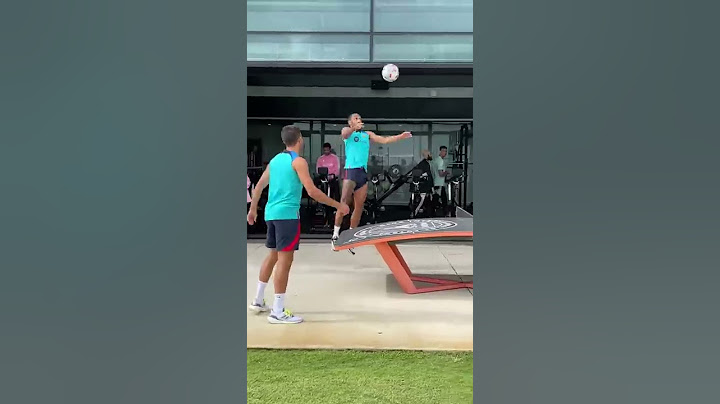 Aubameyang, Nico, Eric & Abde play football ping pong 🔥