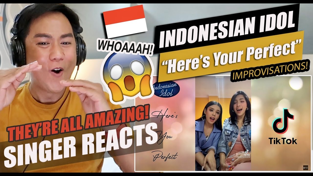Here's You Perfect - Tiktok Compilation Special Indonesian Idol Cover 🔥🎤 | SINGER REACTION