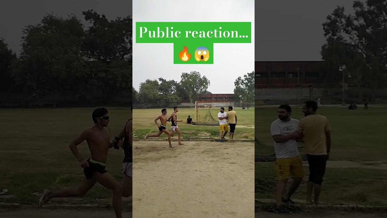 800m long athlete practice time / public reaction 🔥😱 