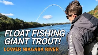 Float Fishing the Lower Niagara River for GIANT trout.