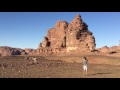 Camels and sandstone formations in the eastern desert