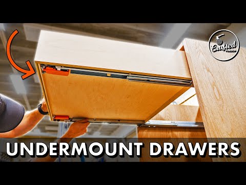 How To Make Easy DIY Drawers w/ Blum Undermount Slides // Home Bar