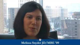 Melissa Snyder 09 on her cross-disciplinary legal studies