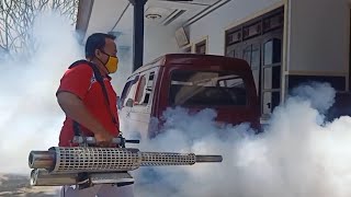 fogging || pak Sekdes ikut nyemprot