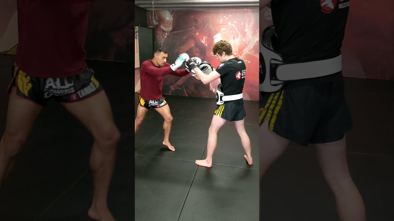 Clinch to Knee and Elbow in Muay Thai shorts YouTube