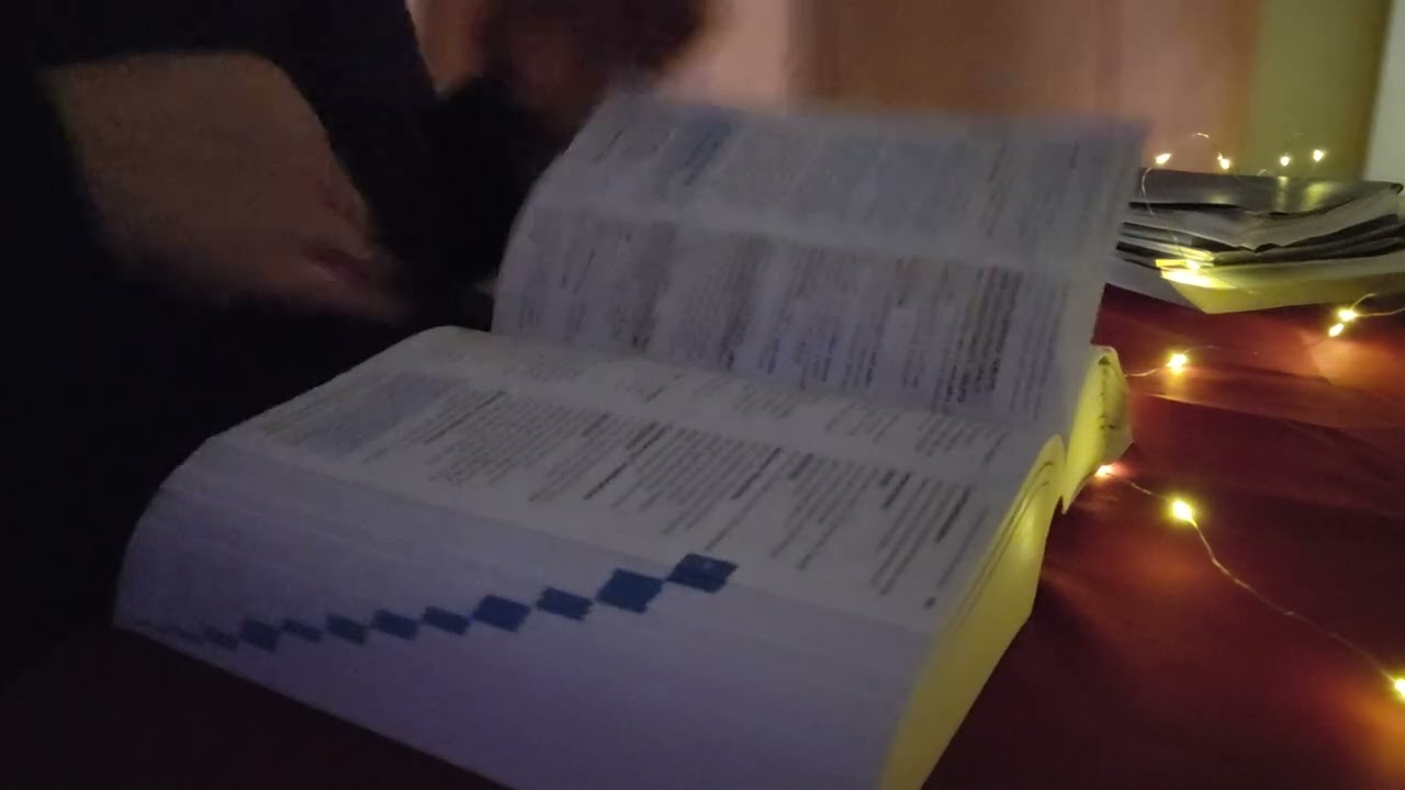 Page turning ASMR 📖 thin pages, light squeezing, no talking